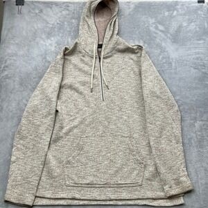 Publish Space Dye Quarter Zip Hoodie Size 2XL Brown Oatmeal Mens Streetwear Knit